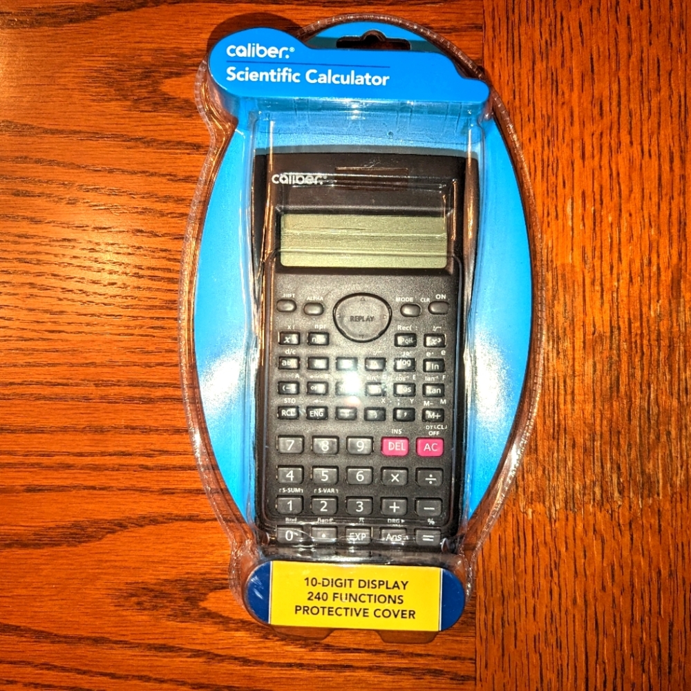 Caliber Handheld Desktop Scientific Calculator w/ Hard Cover NEW